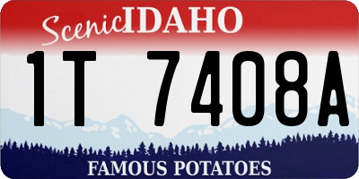 ID license plate 1T7408A