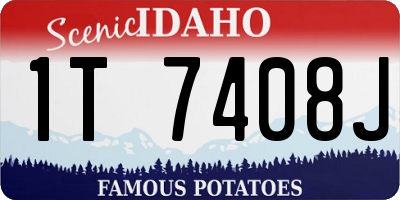 ID license plate 1T7408J