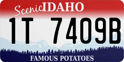 ID license plate 1T7409B