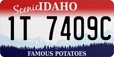 ID license plate 1T7409C