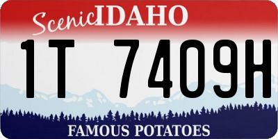 ID license plate 1T7409H