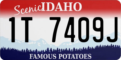 ID license plate 1T7409J