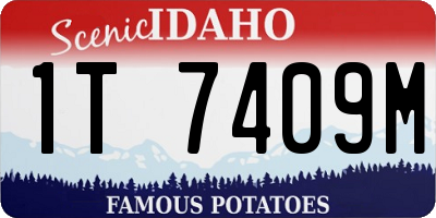 ID license plate 1T7409M