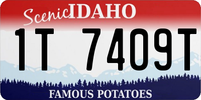 ID license plate 1T7409T