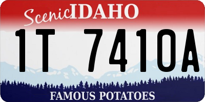 ID license plate 1T7410A