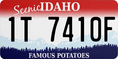 ID license plate 1T7410F