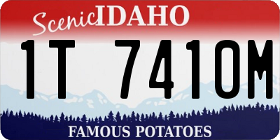 ID license plate 1T7410M
