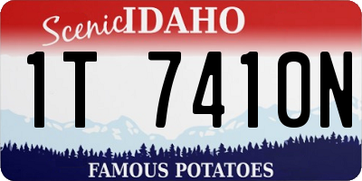 ID license plate 1T7410N