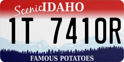 ID license plate 1T7410R