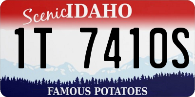 ID license plate 1T7410S