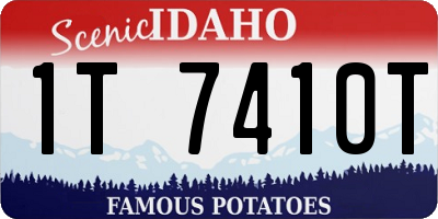 ID license plate 1T7410T
