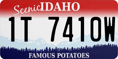 ID license plate 1T7410W