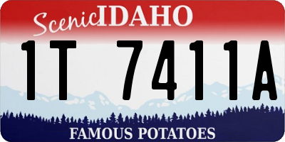 ID license plate 1T7411A