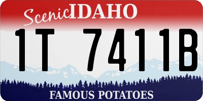 ID license plate 1T7411B