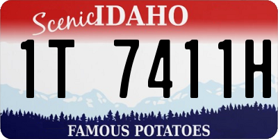 ID license plate 1T7411H