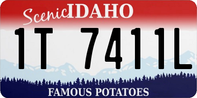 ID license plate 1T7411L