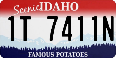 ID license plate 1T7411N