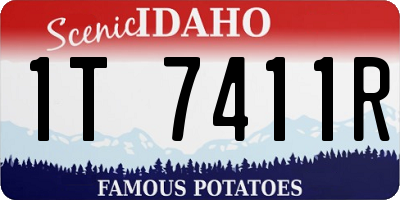 ID license plate 1T7411R