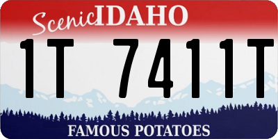ID license plate 1T7411T
