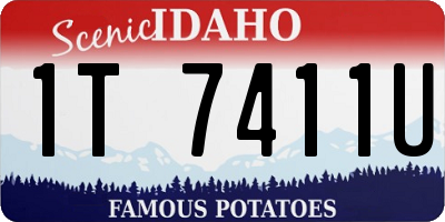 ID license plate 1T7411U