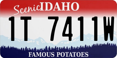 ID license plate 1T7411W