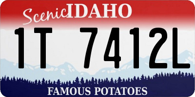 ID license plate 1T7412L