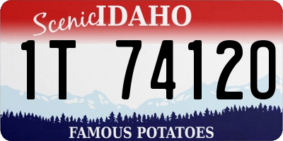 ID license plate 1T7412O