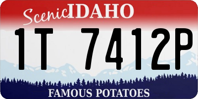 ID license plate 1T7412P