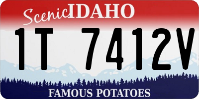 ID license plate 1T7412V