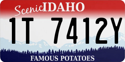 ID license plate 1T7412Y