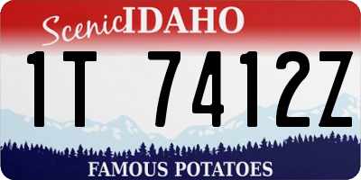 ID license plate 1T7412Z