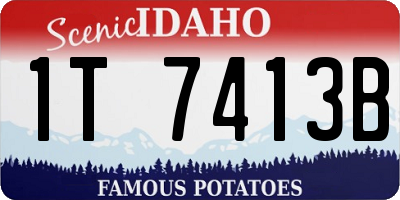 ID license plate 1T7413B