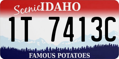 ID license plate 1T7413C