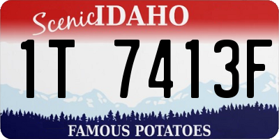ID license plate 1T7413F