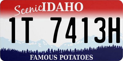 ID license plate 1T7413H