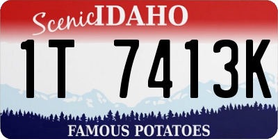 ID license plate 1T7413K