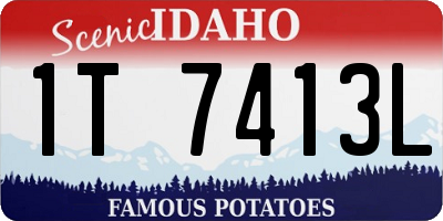 ID license plate 1T7413L