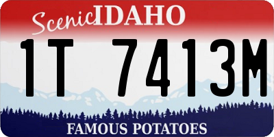 ID license plate 1T7413M
