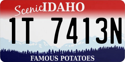 ID license plate 1T7413N