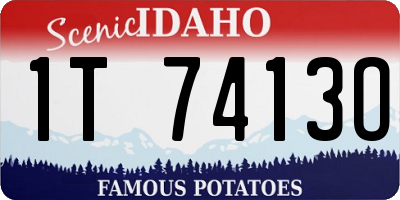 ID license plate 1T7413O