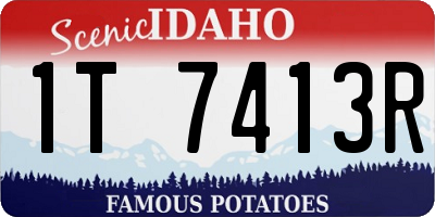 ID license plate 1T7413R