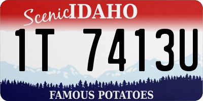 ID license plate 1T7413U