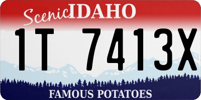 ID license plate 1T7413X