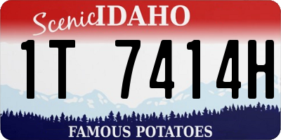 ID license plate 1T7414H