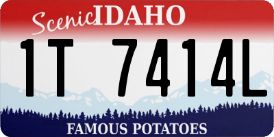 ID license plate 1T7414L
