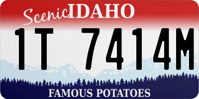 ID license plate 1T7414M