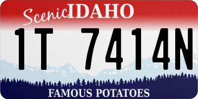 ID license plate 1T7414N