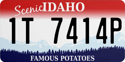 ID license plate 1T7414P