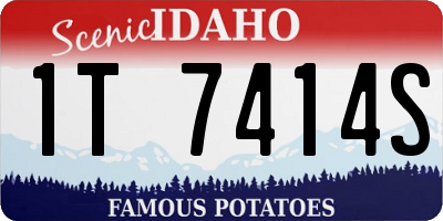 ID license plate 1T7414S