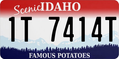 ID license plate 1T7414T